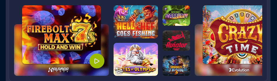 Epicbet kasino slot pelejä